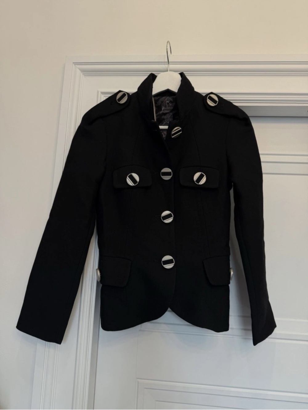 L.A.M.B. GWEN STEFANI WOOL BLAZER RARE STYLE 2007 SIZE 2 FLAWLESS $450 RETAIL - Picture 2 of 12